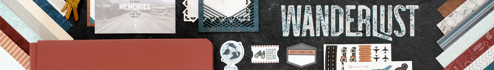 Travel Scrapbooking Supplies: Wanderlust Travel Scrapbooking Supplies: Wanderlust