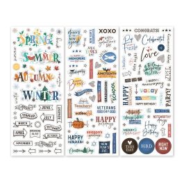 Clear Scrapbook Title Stickers For Scrapbooking: Noteworthy