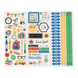 School Themed Scrapbook Stickers Back To School Creative Memories
