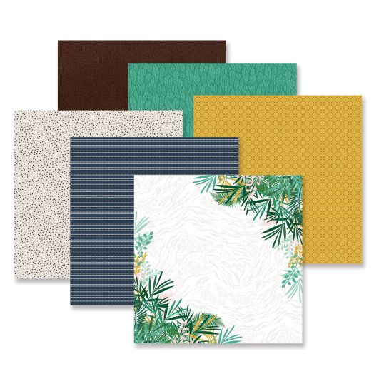 Mix and Match Yellow Scrapbook Paper: Butterscotch