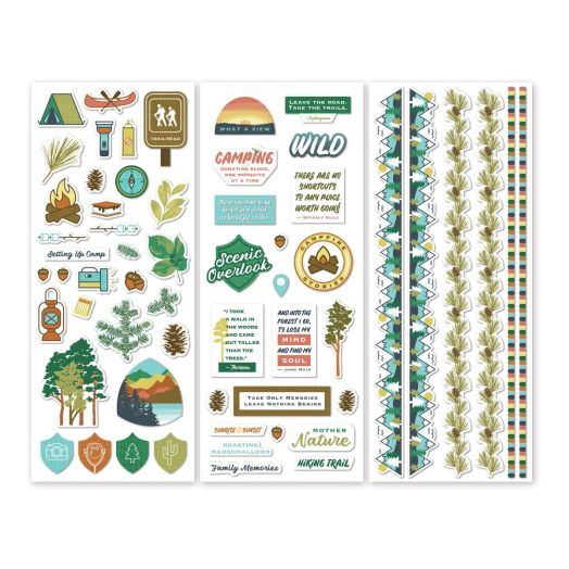 Camping Stickers For Scrapbooking: Set Up Camp - Creative Memories
