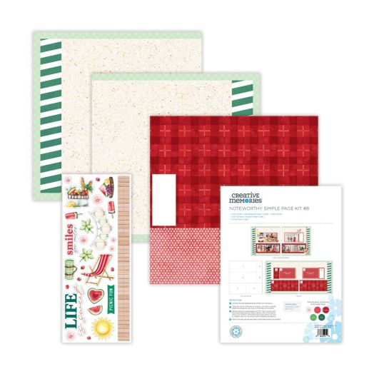 クリエイティブメモリーズ　ペーパーセット　6パック ❶ Noteworthy Simple Page Kit #6 - Creative Memories