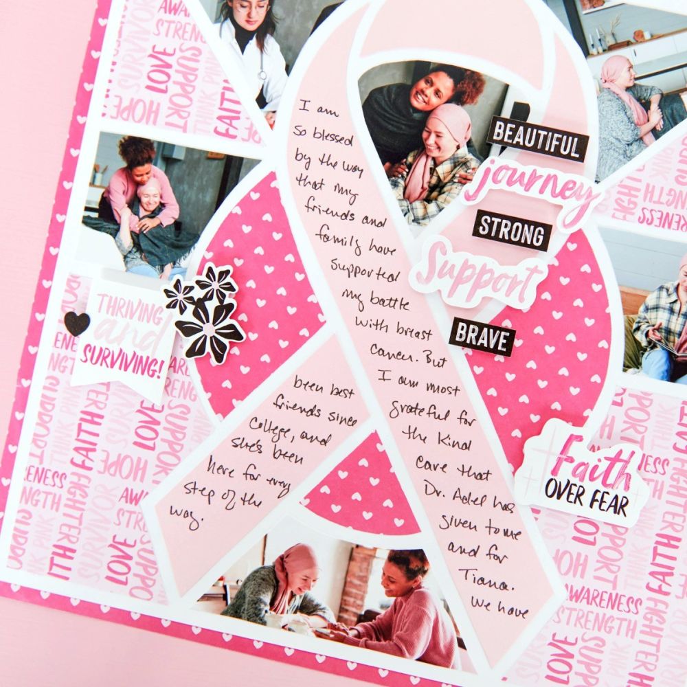 Awareness Ribbon Recipe Template - Creative Memories