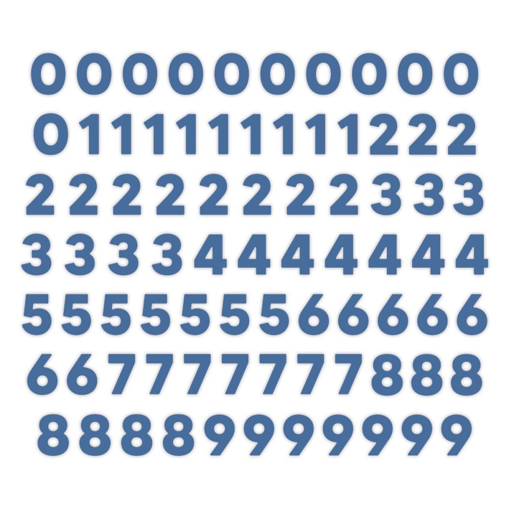 Blue Number Embellishments (80/pk) - Creative Memories
