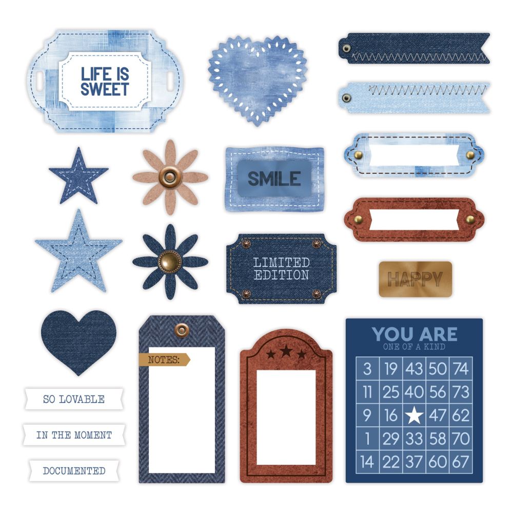 注目 Denim Creative - Revival Denim Embellishments: Scrapbook アルバム・スクラップ