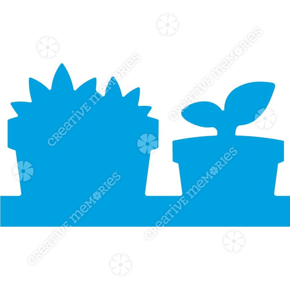クリエイティブメモリーズ　フラワー&パンチ Flower Pots Border Punch - Creative Memories