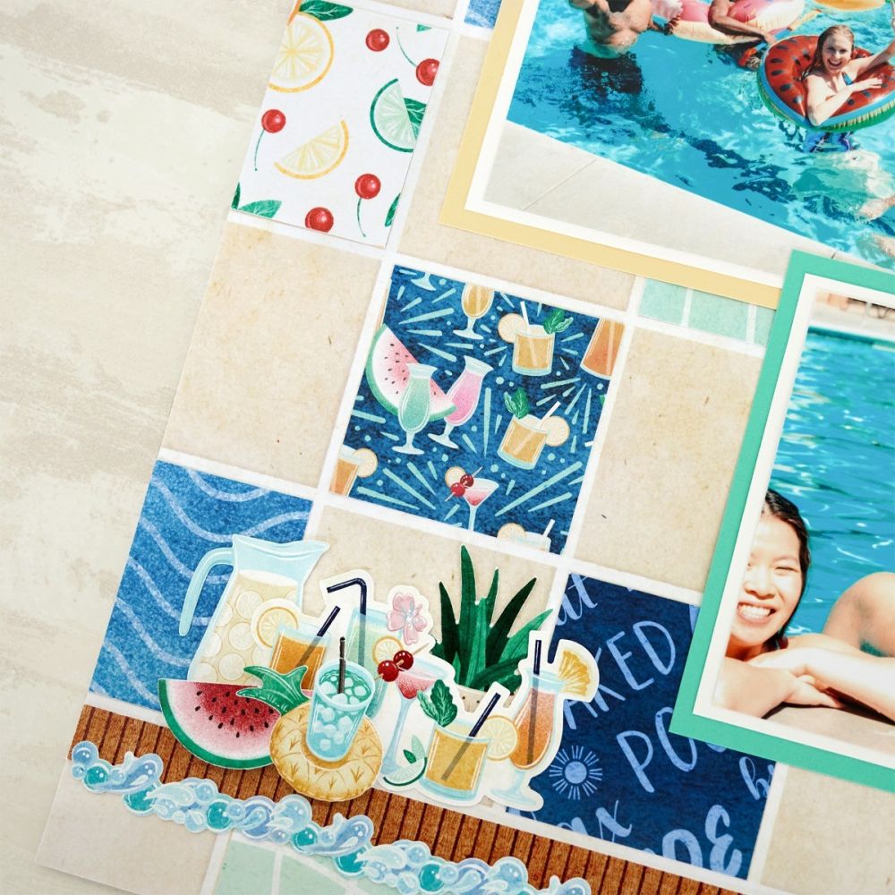 Poolside Paradise Paper Pack (12/pk) - Creative Memories