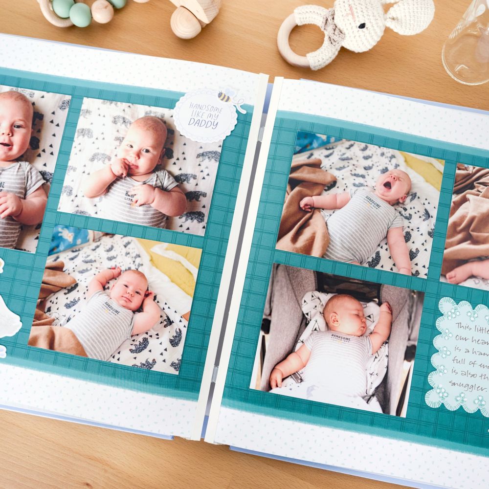 Predesigned Baby Scrapbook Pages: Welcome Baby Fast2Fab - Creative