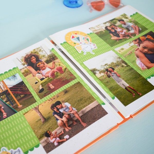 Predesigned Scrapbook Pages: Playful Patterns Fast2Fab Pages