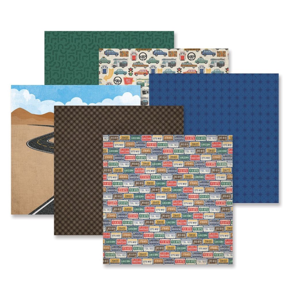 Road Trip Scrapbook Paper: Hit the Road - Creative Memories