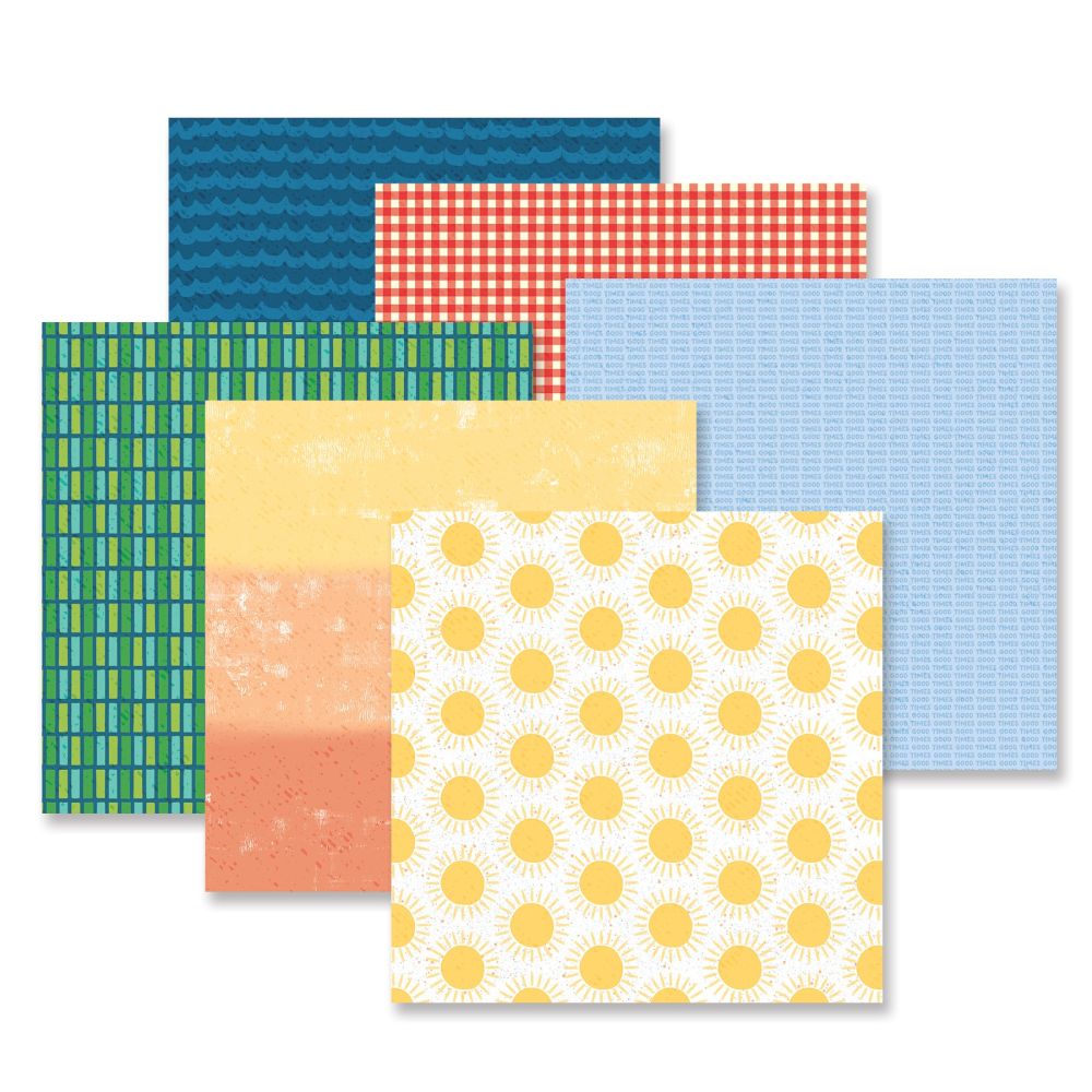 Summer Scrapbook Paper: Summer Break - Creative Memories