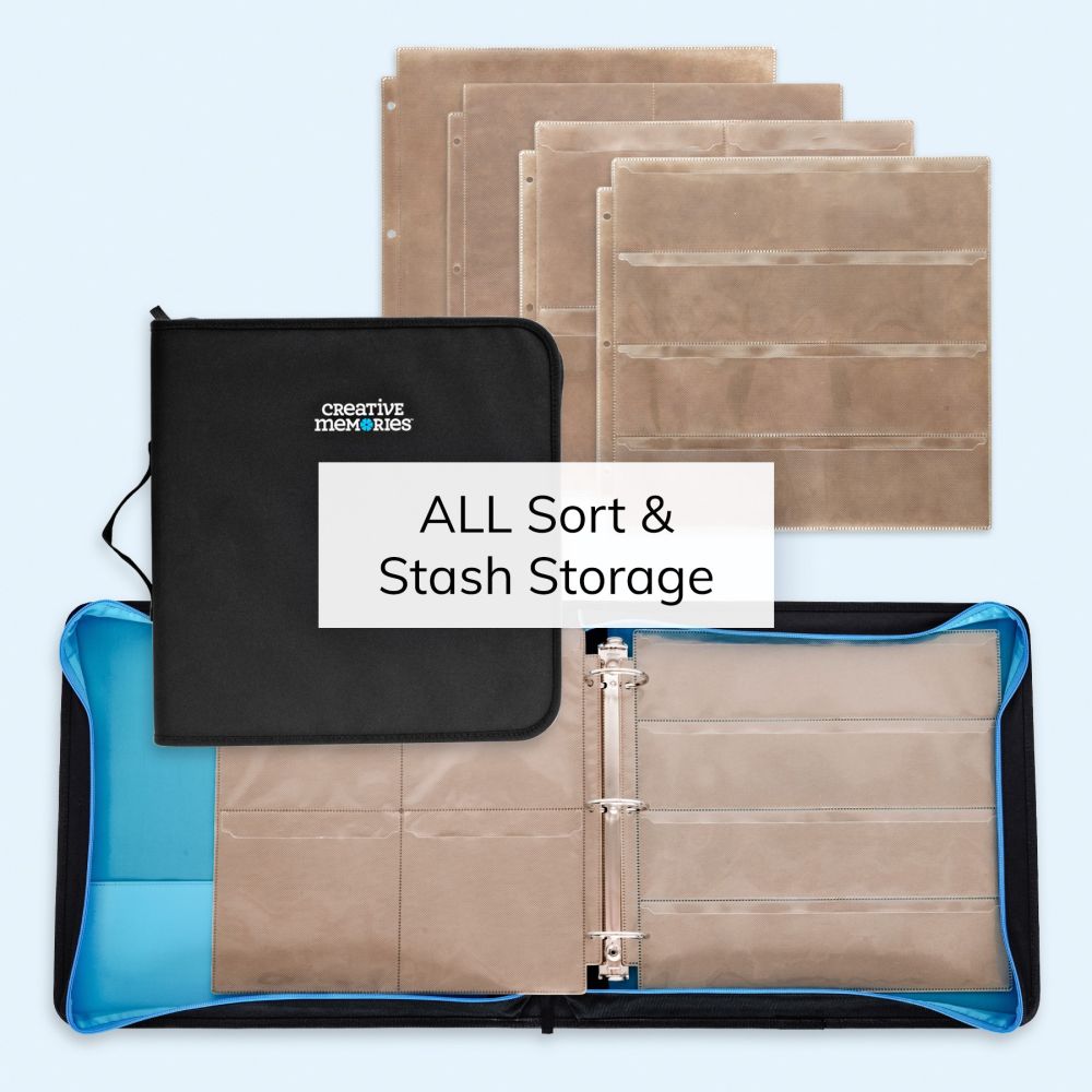Storage For Scrapbooking Embellishments Sort Stash Binder Creative Memories