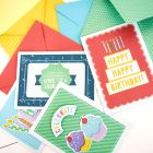 DIY Envelopes & Card Kit: 5x7 Party Time Envelope & Card Kit close up