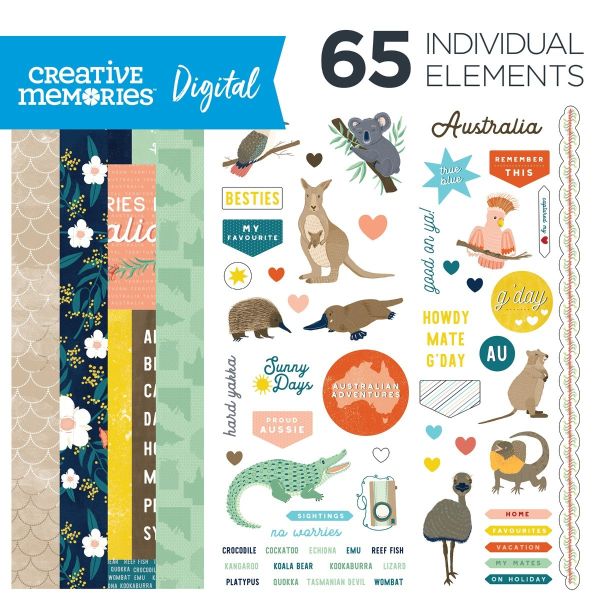 Digital Scrapbooking Australia Kit Aussie Adventure Creative Memories