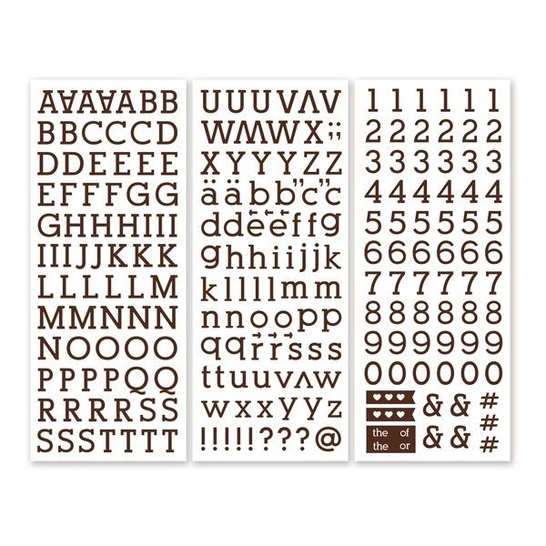 Script Alphabet Stickers