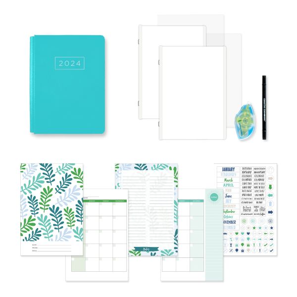 2024 Happy Album Planner Bundle- Turquoise Mica - Creative Memories