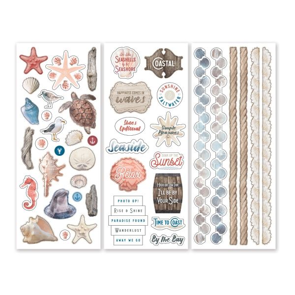 Coastal Stickers For Scrapbooking: Seaside Stickers - Creative Memories Coastal Stickers For Scrapbooking: Seaside Stickers - Creative Memories