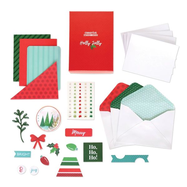 Diy Christmas Cards Holly Jolly Card Kit Creative Memories