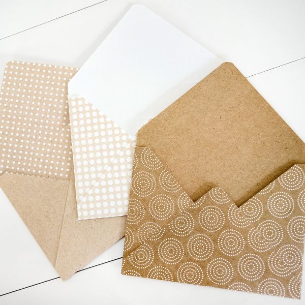 Kraft Dots 5x7 Envelope Paper Pack - Creative Memories