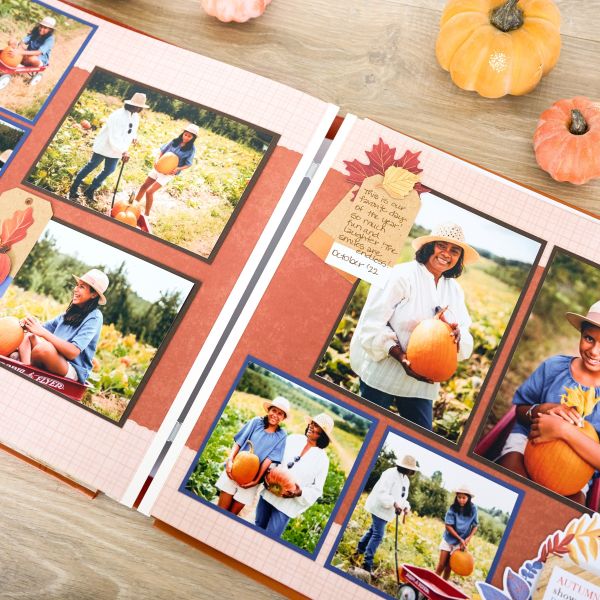 Fall Colored Scrapbook Pages: Rich Tones Fast2Fab Pages - Creative