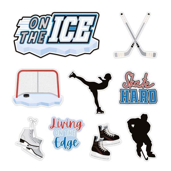 Figure Skating And Hockey Themed Embellishments: On The Ice - Creative  Memories