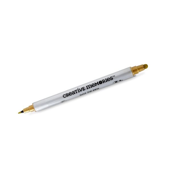 Gold Scrapbooking Pen: Gold Metallic Dot Tip Pen - Creative Memories