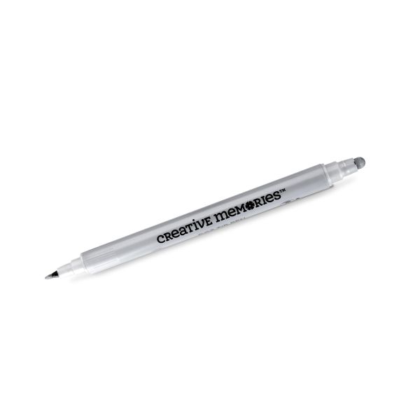 Silver Scrapbooking Pen: Silver Metallic Dot Tip Pen - Creative Memories