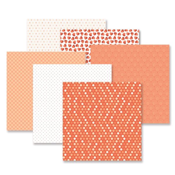 Orange Tonal Scrapbook Paper: Totally Tonal Pumpkin - Creative