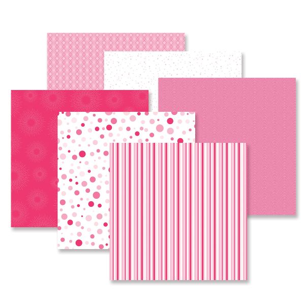 Pink Tonal Scrapbook Paper: Totally Tonal Soft Pink Paper
