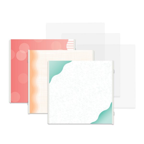 Creative Memories 12x12 CALM & COLLECTED Designer Paper Pack (6