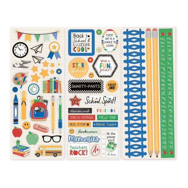 School Themed Scrapbook Stickers: Back To School - Creative Memories