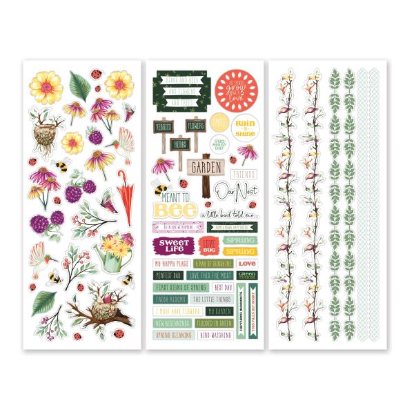 SCRAPBOOKING ~ LOT of Die Cut Border Stickers ~ Garden, Spring, Flower –  FugitiveKatCreations Boutique