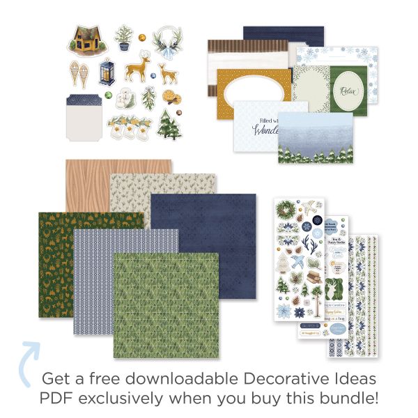 Winter Themed Scrapbooking Kit Nordic Winter Decorative Creative