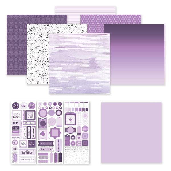 12x12 Purple Cardstock: Purple Ice - Creative Memories