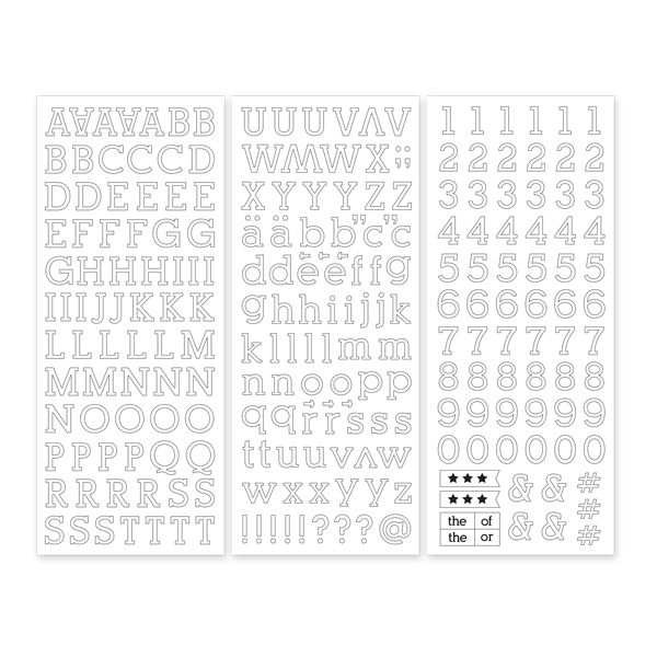 Black Printed Alphabet Stickers by Recollections™