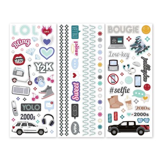 Through the Years: 2000s-2010s Stickers (3/pk)