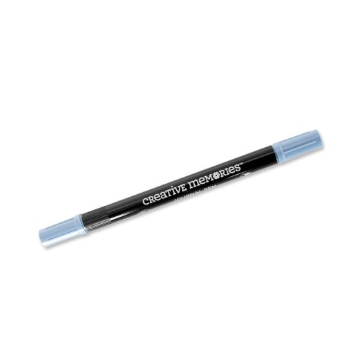 Blue-Gray Dual-Tip Pen