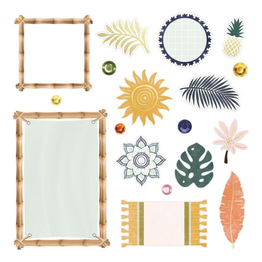 Boho Scrapbooking Embellishments: Boho Escape Foiled Embellishments