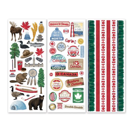 Canada Themed Stickers For Scrapbooking: Canadian Scenes