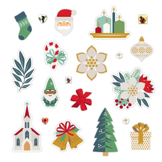 Christmas Scrapbook Embellishments: Joy to the World