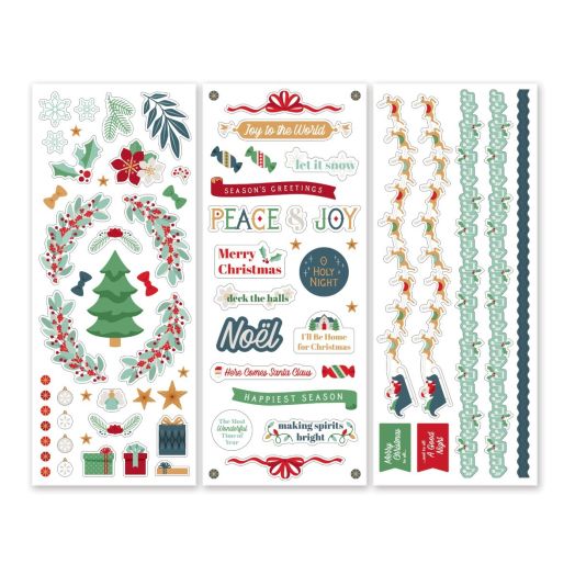 Christmas Stickers For Scrapbooking: Joy to the World