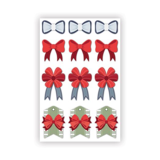 Decorative Bows Layered Embellishments (12/pk)