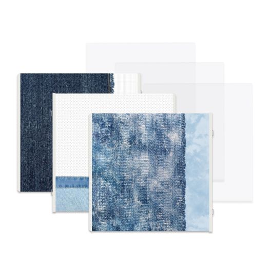 Denim Themed Scrapbook Pages: Denim Fast2Fab Refill Pages