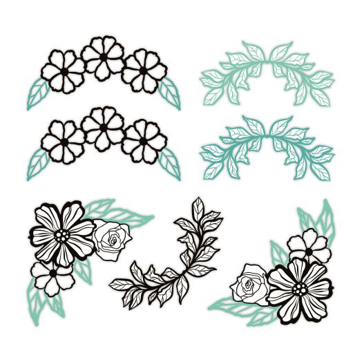 I Am Grateful, Too! Laser Corners Embellishment