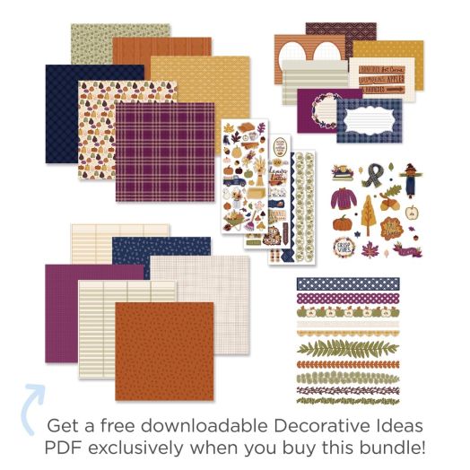 Fall Scrapbooking Kit: It's Fall, Y'all Decorative Bundle a4836