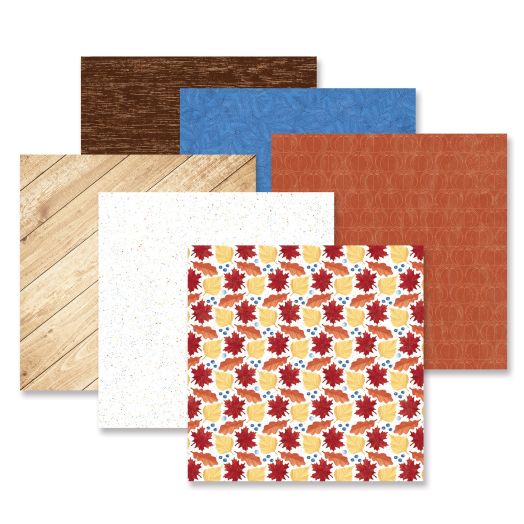 Fall Themed Scrapbook Paper: Autumn Harvest Paper Pack