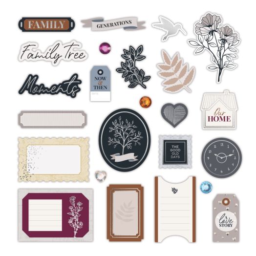 Heritage Scrapbook Embellishments: Our Moments a7729
