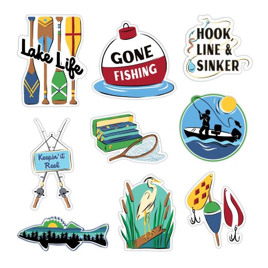 Lake Life Fishing Embellishments
