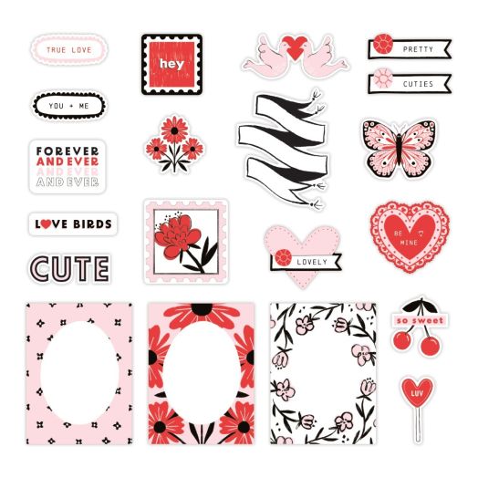 Love Themed Scrapbook Embellishments: Happy Together