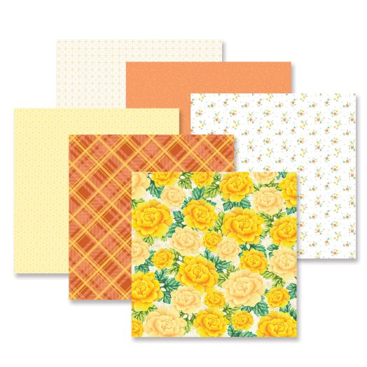 Front side of Butterscotch Paper Pack on white background.